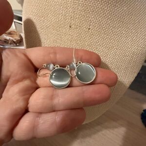Elegant Silver Drop Earrings